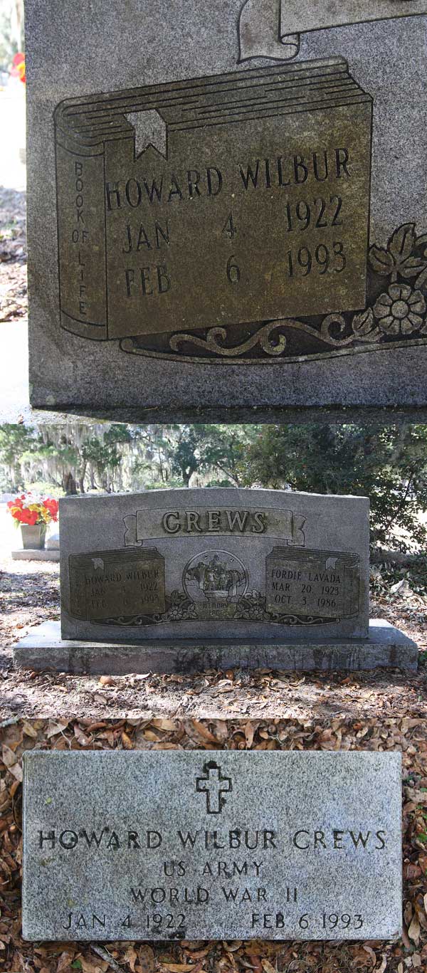 Howard Wilbur Crews Gravestone Photo