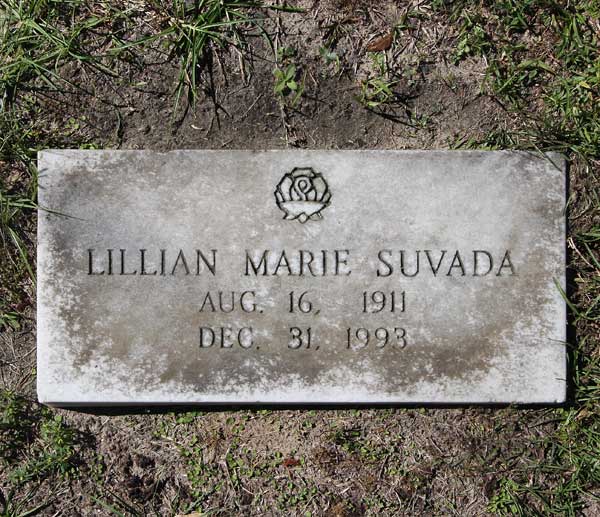 Lillian Marie Suvada Gravestone Photo