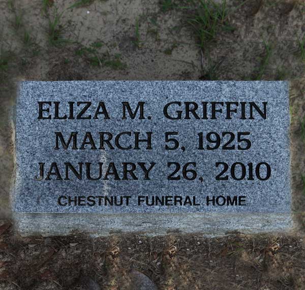 Eliza M. Griffin Gravestone Photo