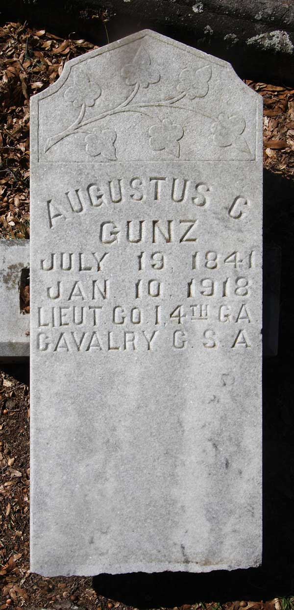 Augustus C. Gunz Gravestone Photo