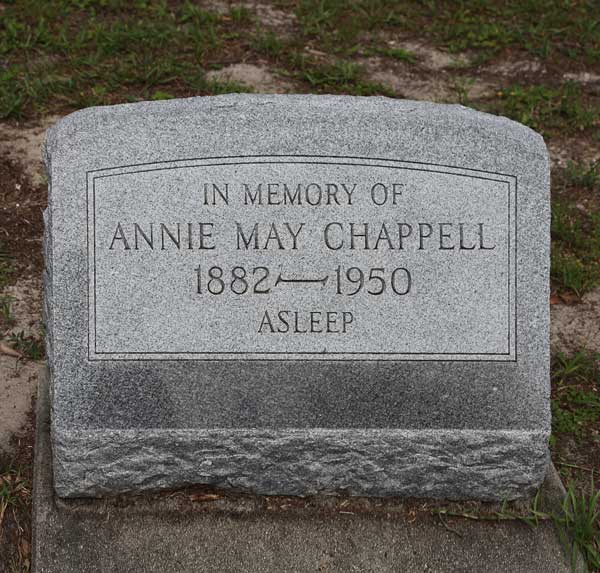 Annie May Chappell Gravestone Photo