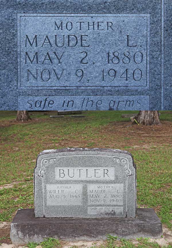 Maude L. Butler Gravestone Photo