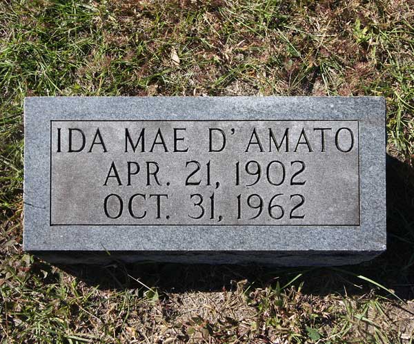 Ida Mae D'Amato Gravestone Photo