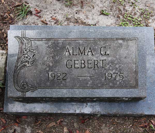 Alma G. Gebert Gravestone Photo