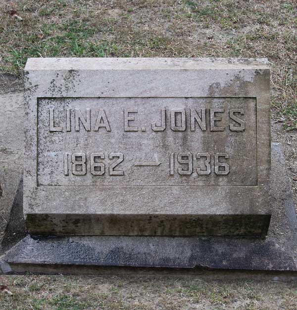 Lina E. Jones Gravestone Photo
