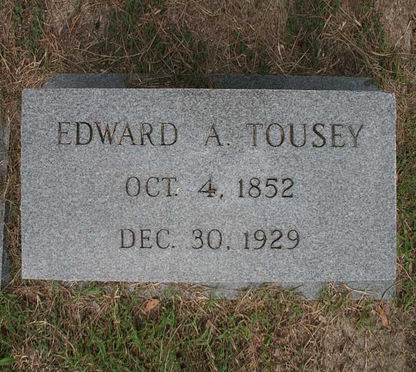 Edward A. Tousey Gravestone Photo