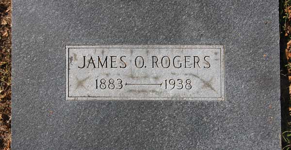 James O. Rogers Gravestone Photo