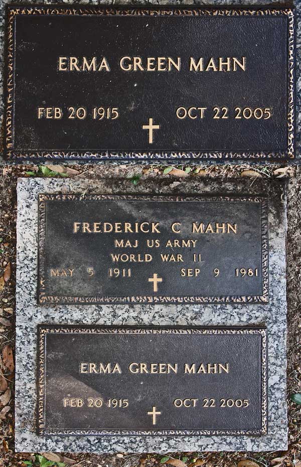 Erma Green Mahn Gravestone Photo