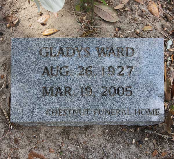 Gladys Ward Gravestone Photo