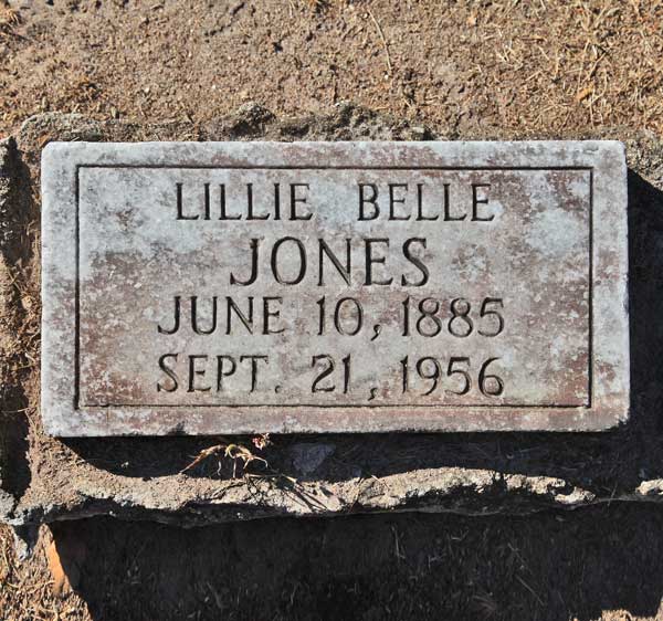 Lillie Belle Jones Gravestone Photo