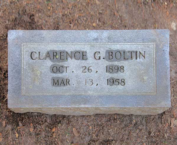 Clarence G. Boltin Gravestone Photo