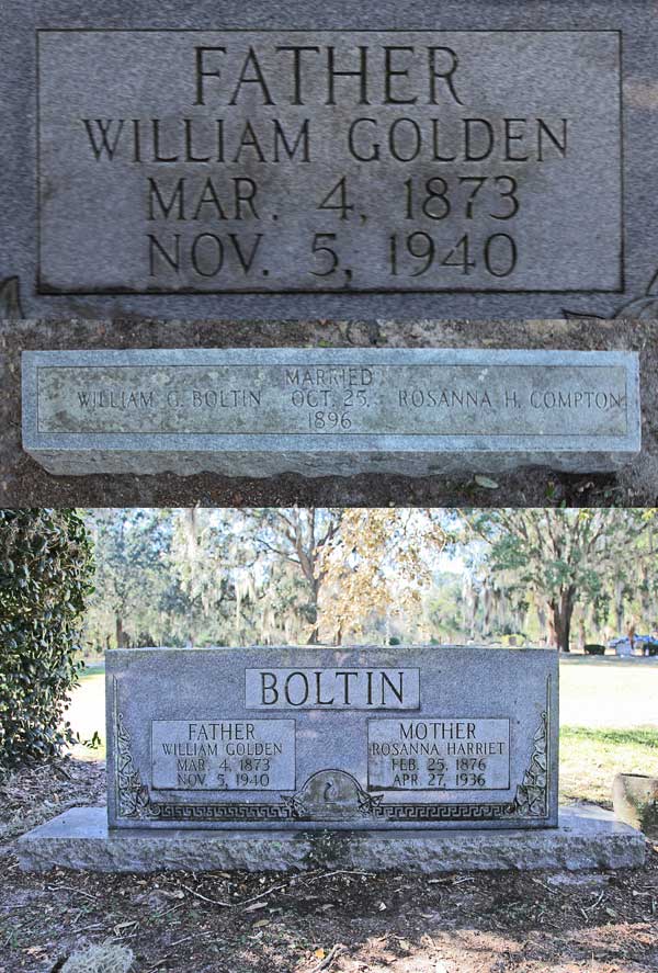 William Golden Boltin Gravestone Photo