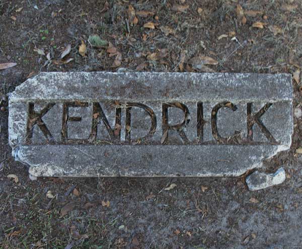  Kendrick Gravestone Photo