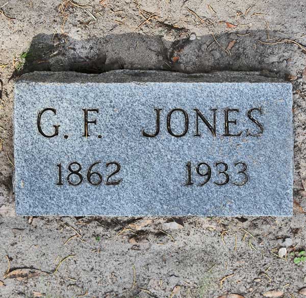 G. F. Jones Gravestone Photo