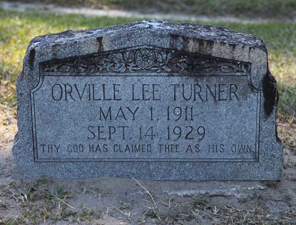 Orville Lee Turner Gravestone Photo