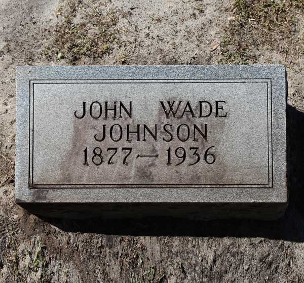 John Wade Johnson Gravestone Photo
