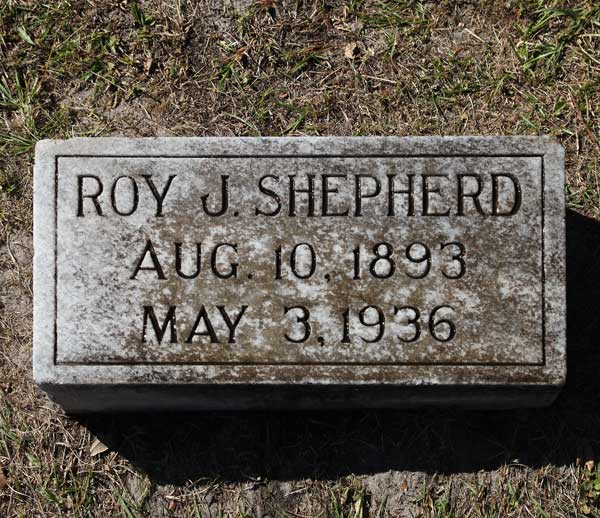 Roy J. Shepherd Gravestone Photo