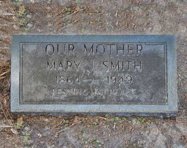Mary J. Smith Gravestone Photo