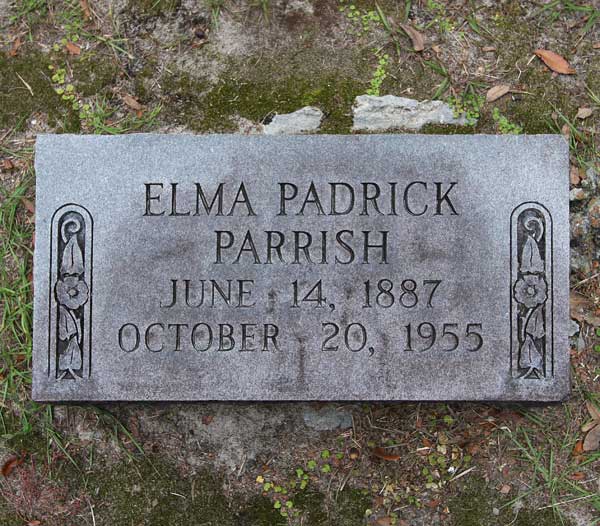Elma Padrick Parrish Gravestone Photo