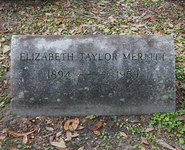 Elizabeth Taylor Merritt Gravestone Photo
