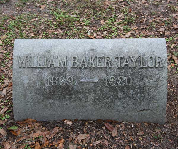William Baker Taylor Gravestone Photo
