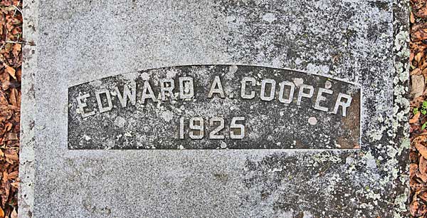 Edward A. Cooper Gravestone Photo