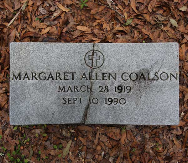 Margaret Allen Coalson Gravestone Photo