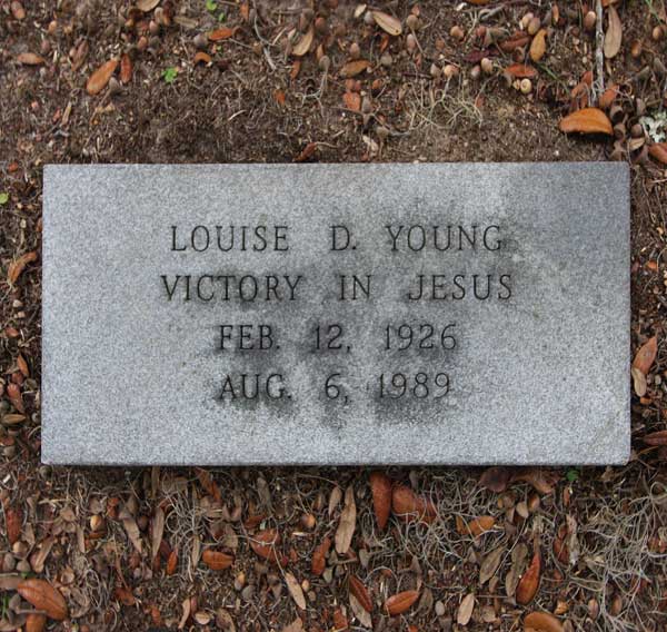Louise D. Young Gravestone Photo