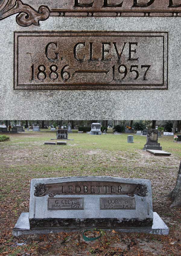 G. Cleve Ledbetter Gravestone Photo
