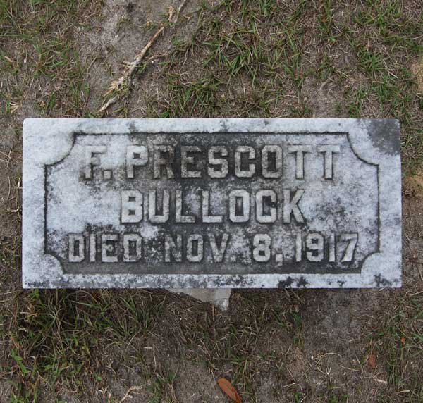 F. Prescott Bullock Gravestone Photo