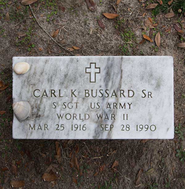 Carl K. Bussard Gravestone Photo
