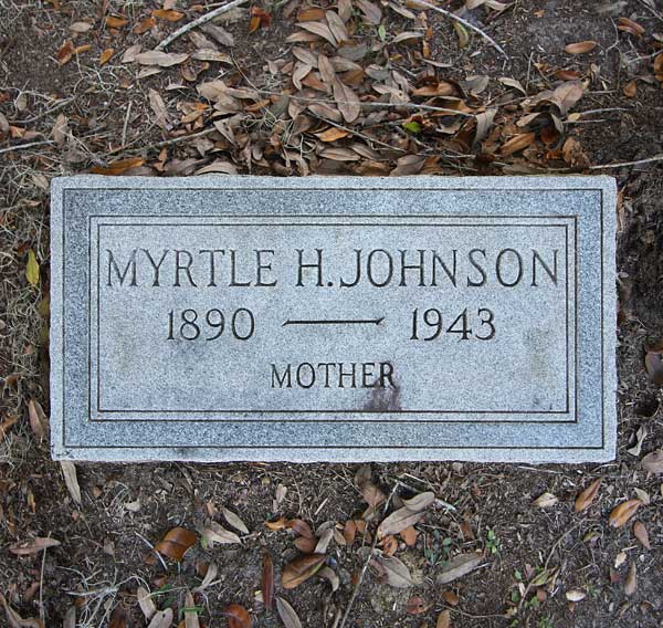Myrtle H. Johnson Gravestone Photo
