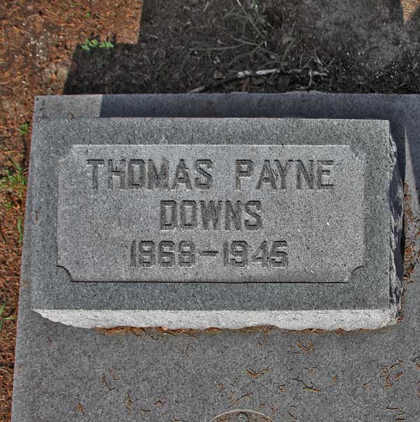 Thomas Payne Downs Gravestone Photo