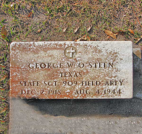 George W. O'Steen Gravestone Photo