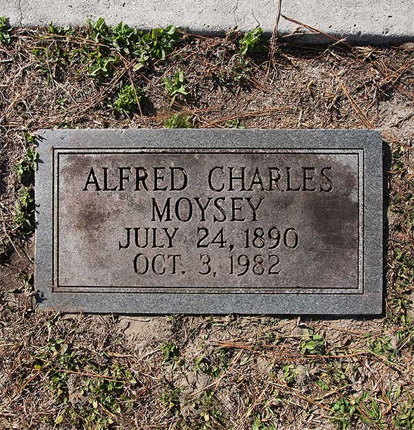 Alfred Charles Moysey Gravestone Photo