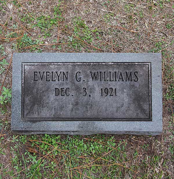Evelyn G. Williams Gravestone Photo