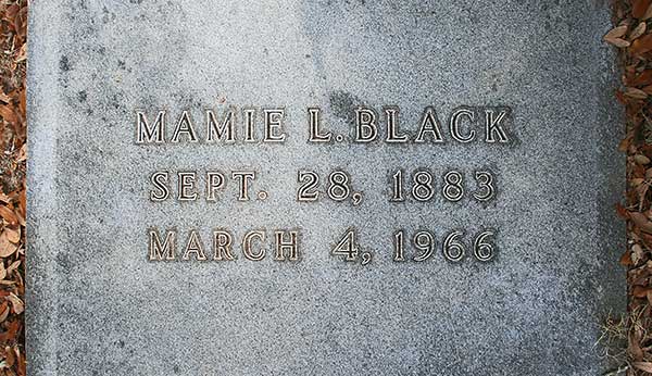 Mamie L. Black Gravestone Photo