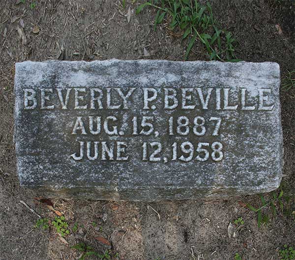 Beverly P. Beville Gravestone Photo