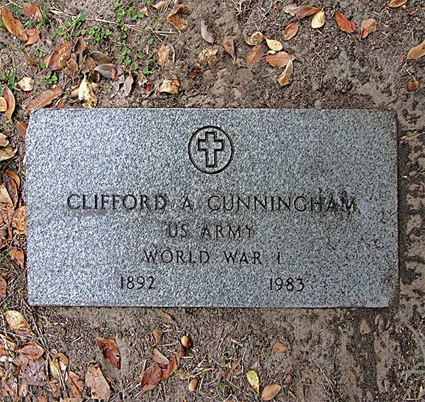 Clifford A. Cunningham Gravestone Photo