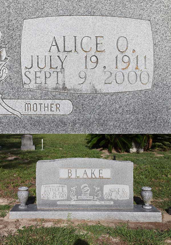 Alice O. Blake Gravestone Photo