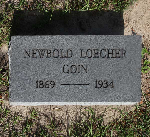 Newbold Loecher Goin Gravestone Photo
