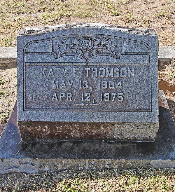 Katy F. Thomson Gravestone Photo