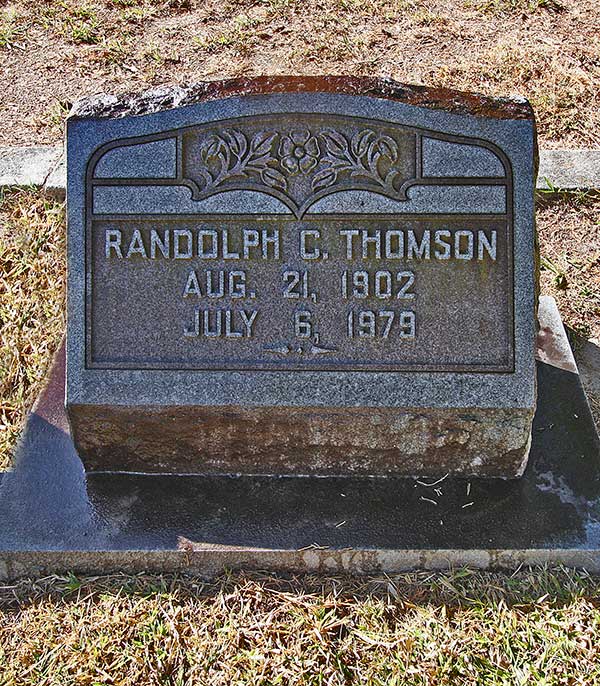 Randolph C. Thomson Gravestone Photo