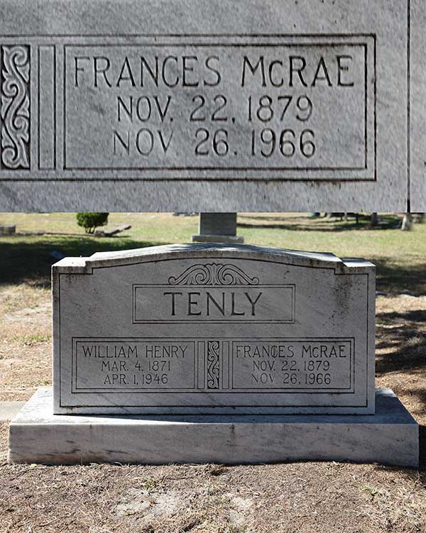 Frances McRae Tenly Gravestone Photo