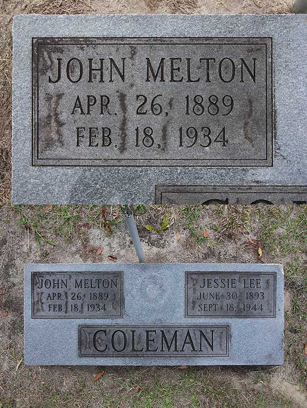 John Melton Colman Gravestone Photo