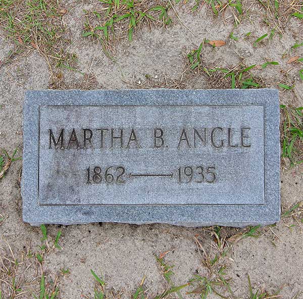 Martha B. Angle Gravestone Photo