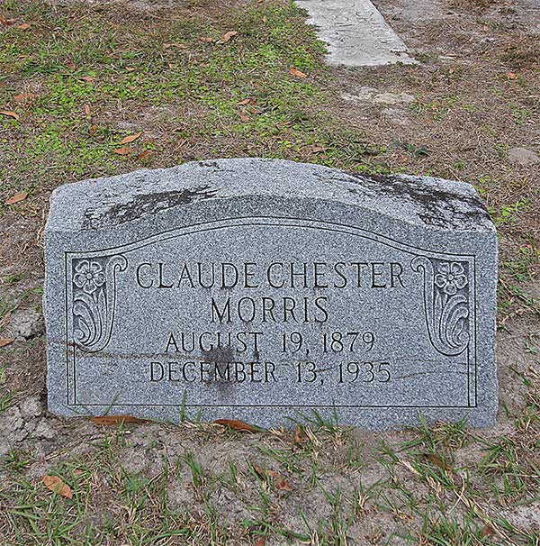 Claude Chester Morris Gravestone Photo