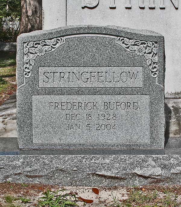 Frederick Buford Stringfellow Gravestone Photo