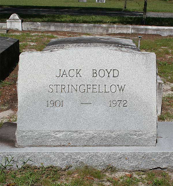 Jack Boyd Stringfellow Gravestone Photo