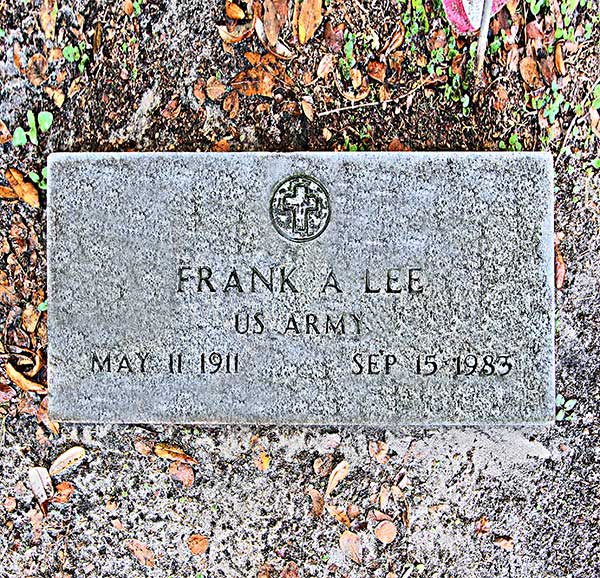 Frank A. Lee Gravestone Photo